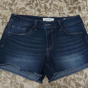 Jessica Simpson Indigo Stretch Denim Cutoff Shorts